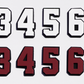 3D Number Decals