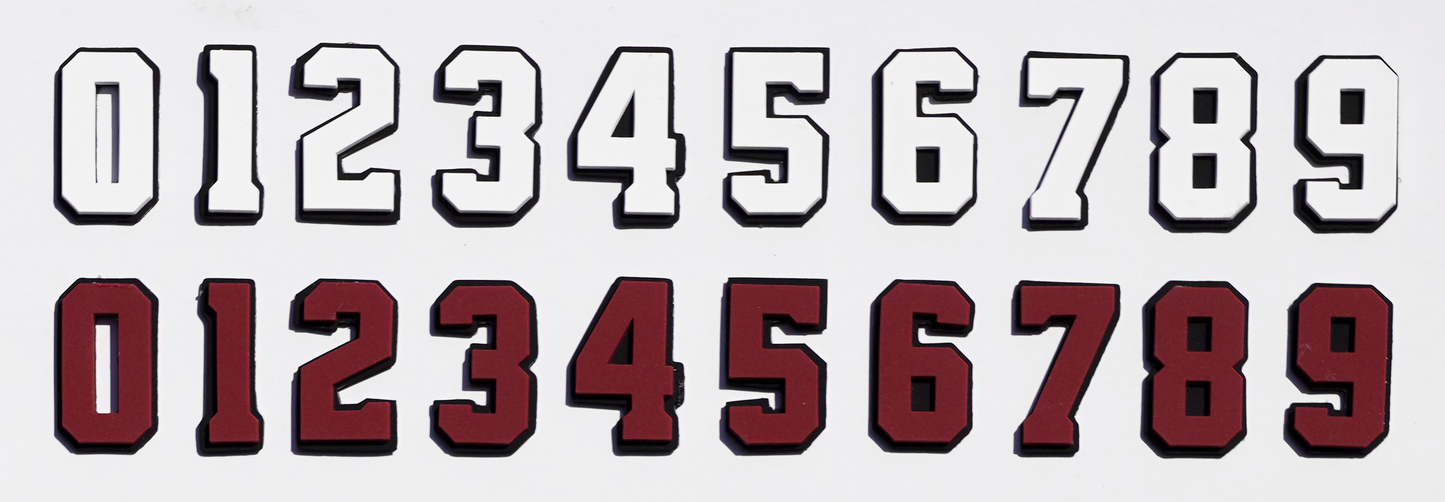 3D Number Decals