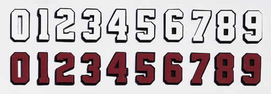 3D Number Decals