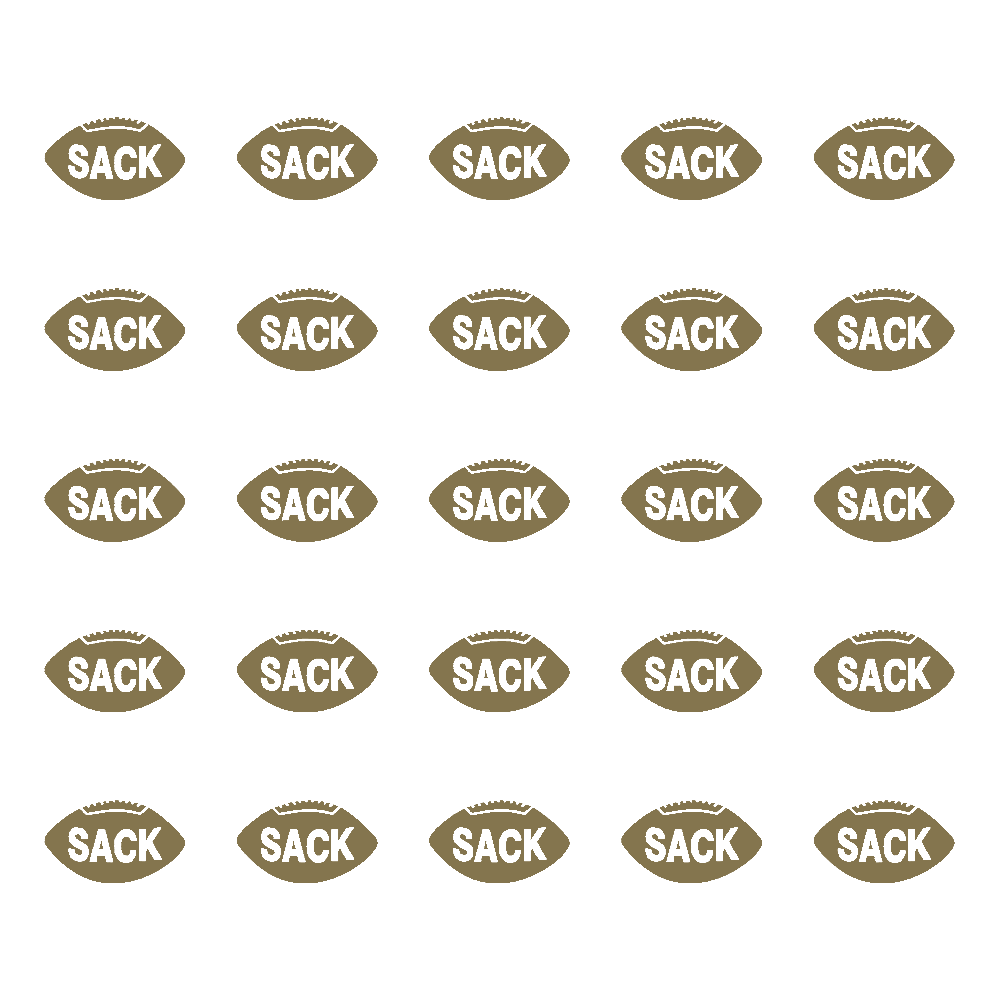 Football Award Decals, ¾”