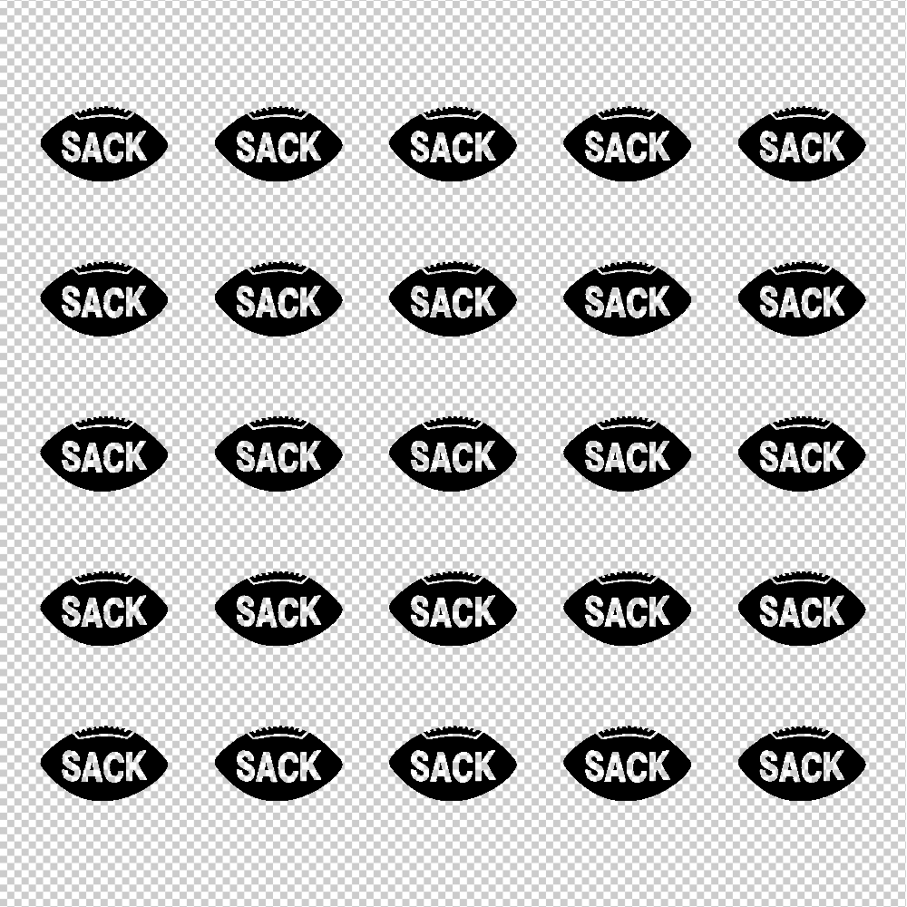 Football Award Decals, 1½"