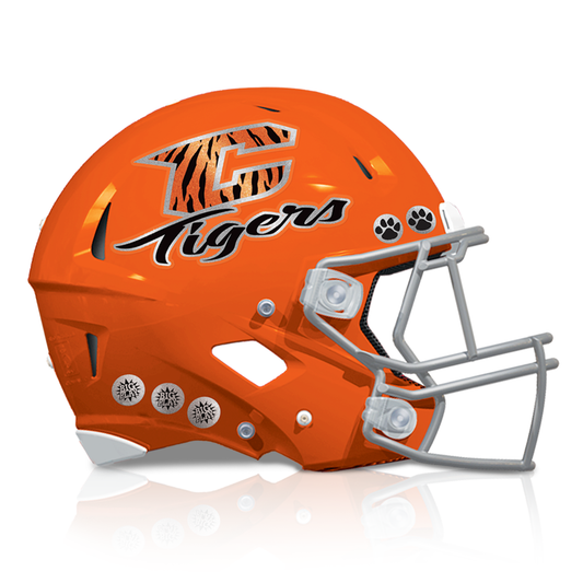 Chrome Helmet Decals